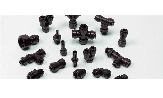 Metric size push-fit fittings